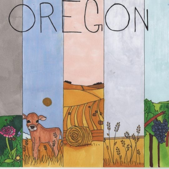 Oregon's Top 5 drawing