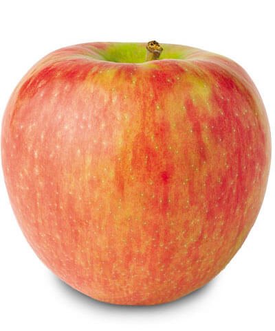red, honeycrisp apple