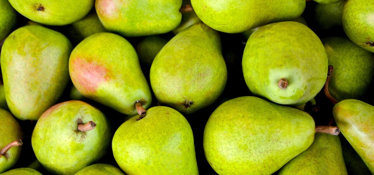 multiple green pears