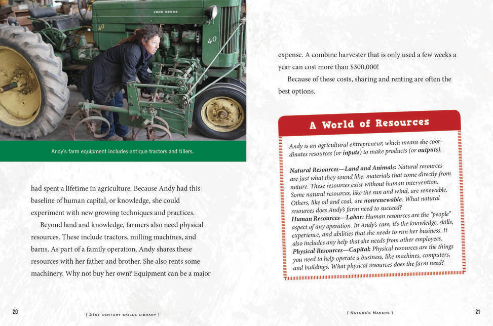 Internal pages of Seed to stove book