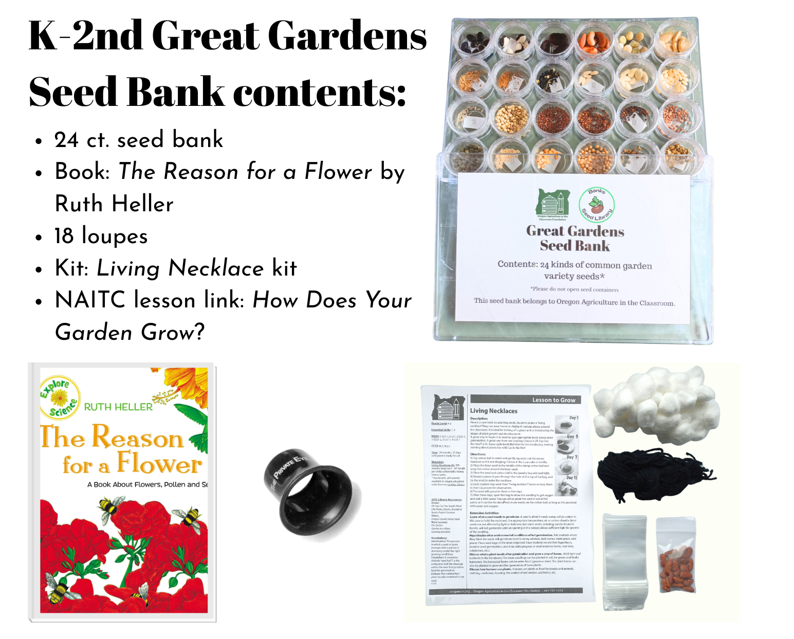 Great gardens seed bank K-2
