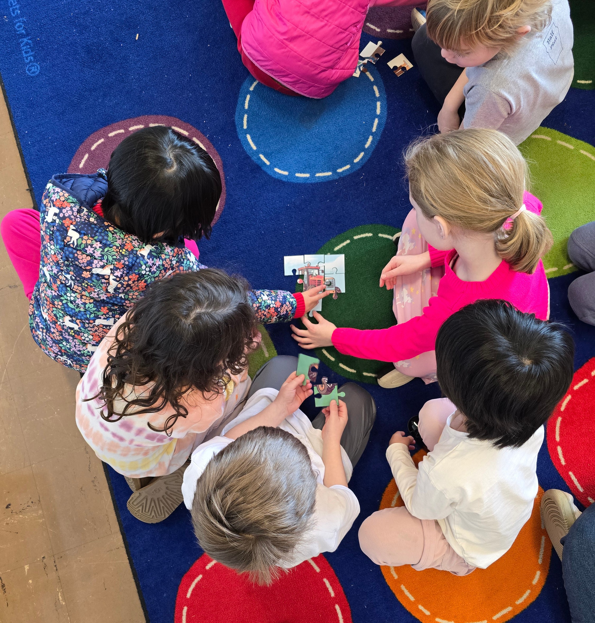 Young students do the Literacy Project